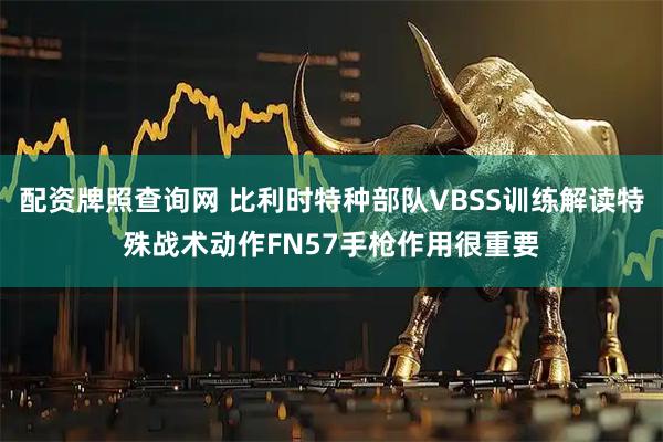 配资牌照查询网 比利时特种部队VBSS训练解读特殊战术动作FN57手枪作用很重要
